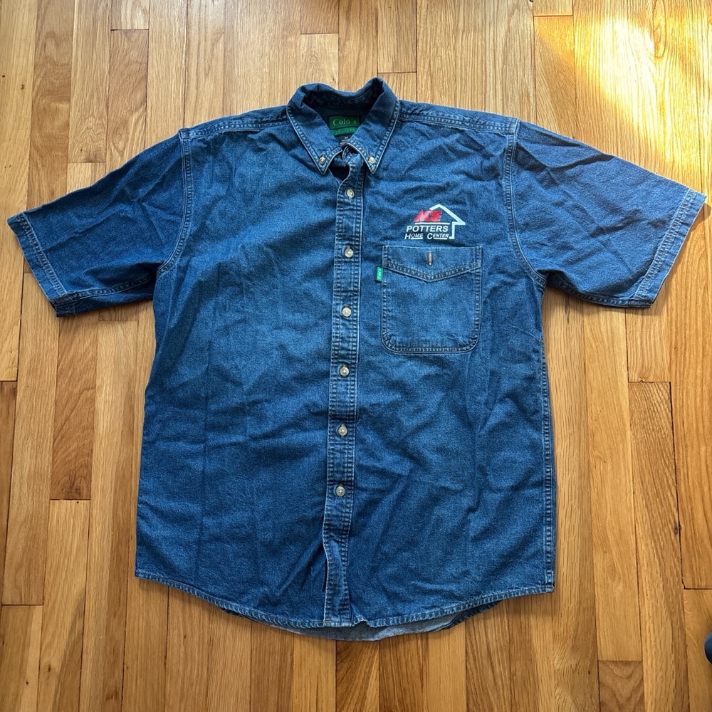 Men's Blue Denim Shirt